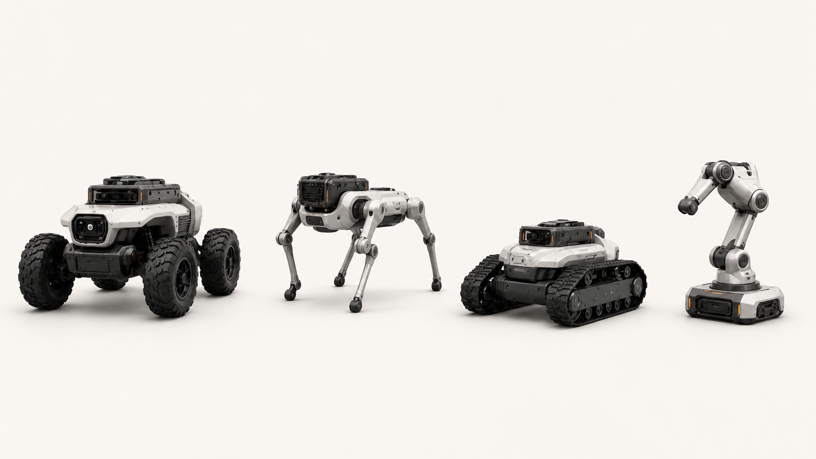 Four MODU robotic bodies